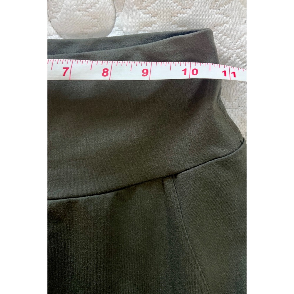 Bombshell USA Leggings Olive Green High Waist Pocket Gym Pants S - Picture 6 of 7